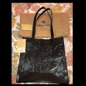 Patricia Nash black Deboss Toscano Tote
